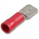 Insulated Red 19 Amp 6.3 mm Push On Male Blade Crimp Terminal 